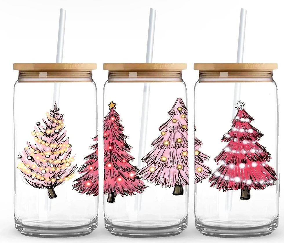 Thumbnail: Christmas 16oz cup w/bamboo lid