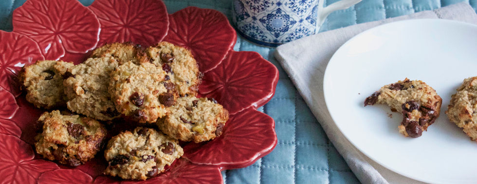Cookies de Aveia com Pasta de Amendoim