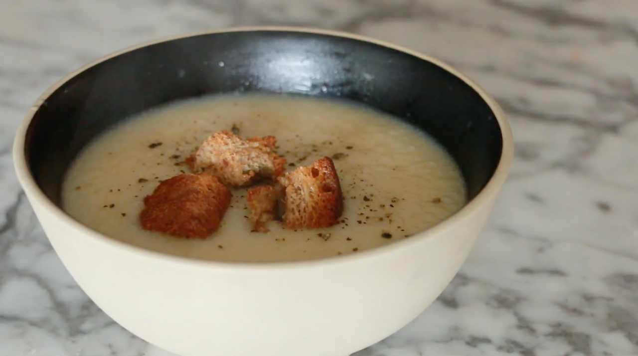 Sopa Cremosa de Couve-Flor