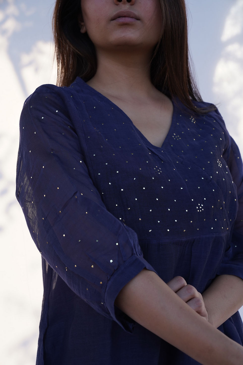 Thumbnail: Navy Ful Badla Set