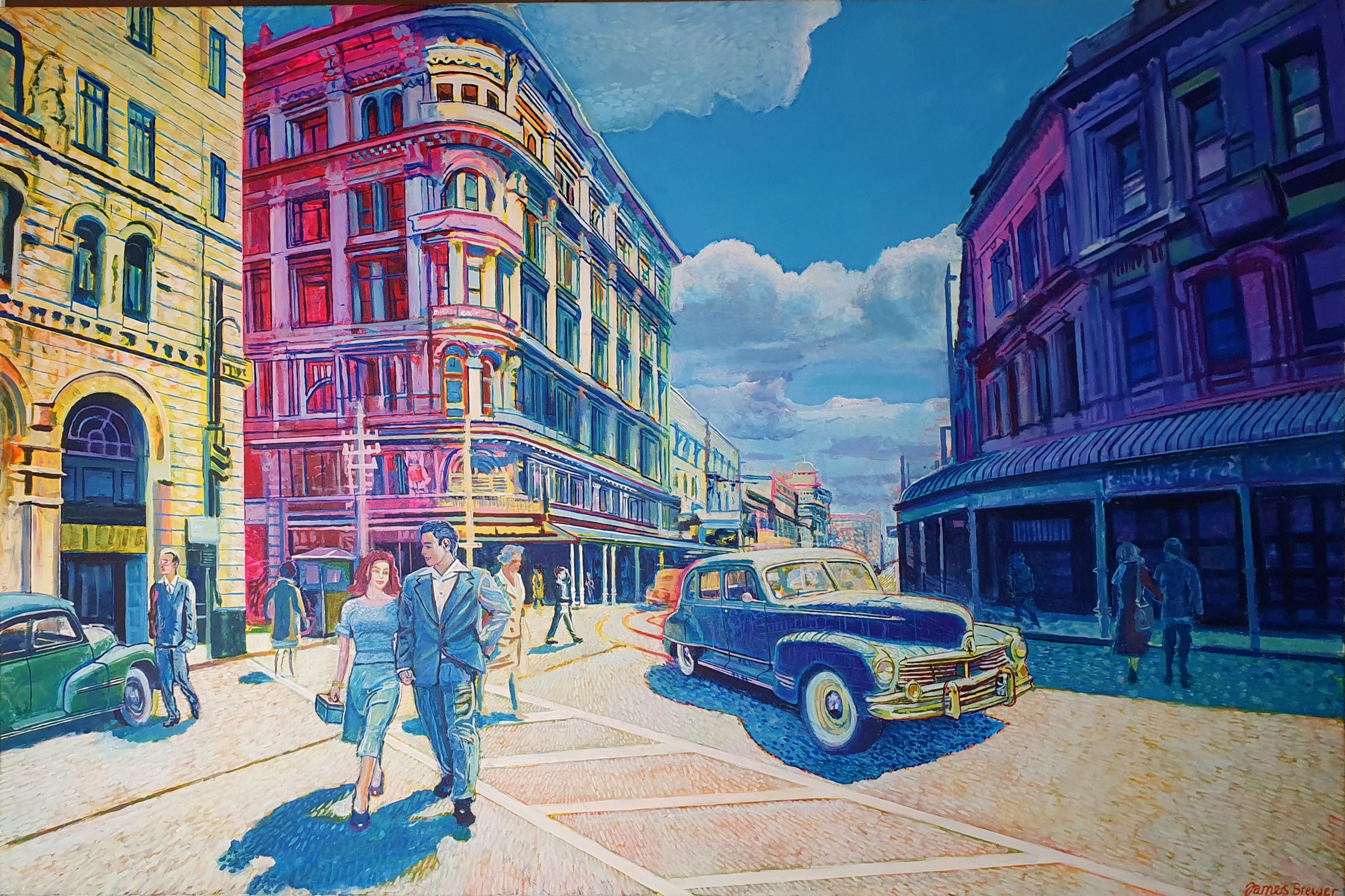 Willis Street Pedestrians 1950s