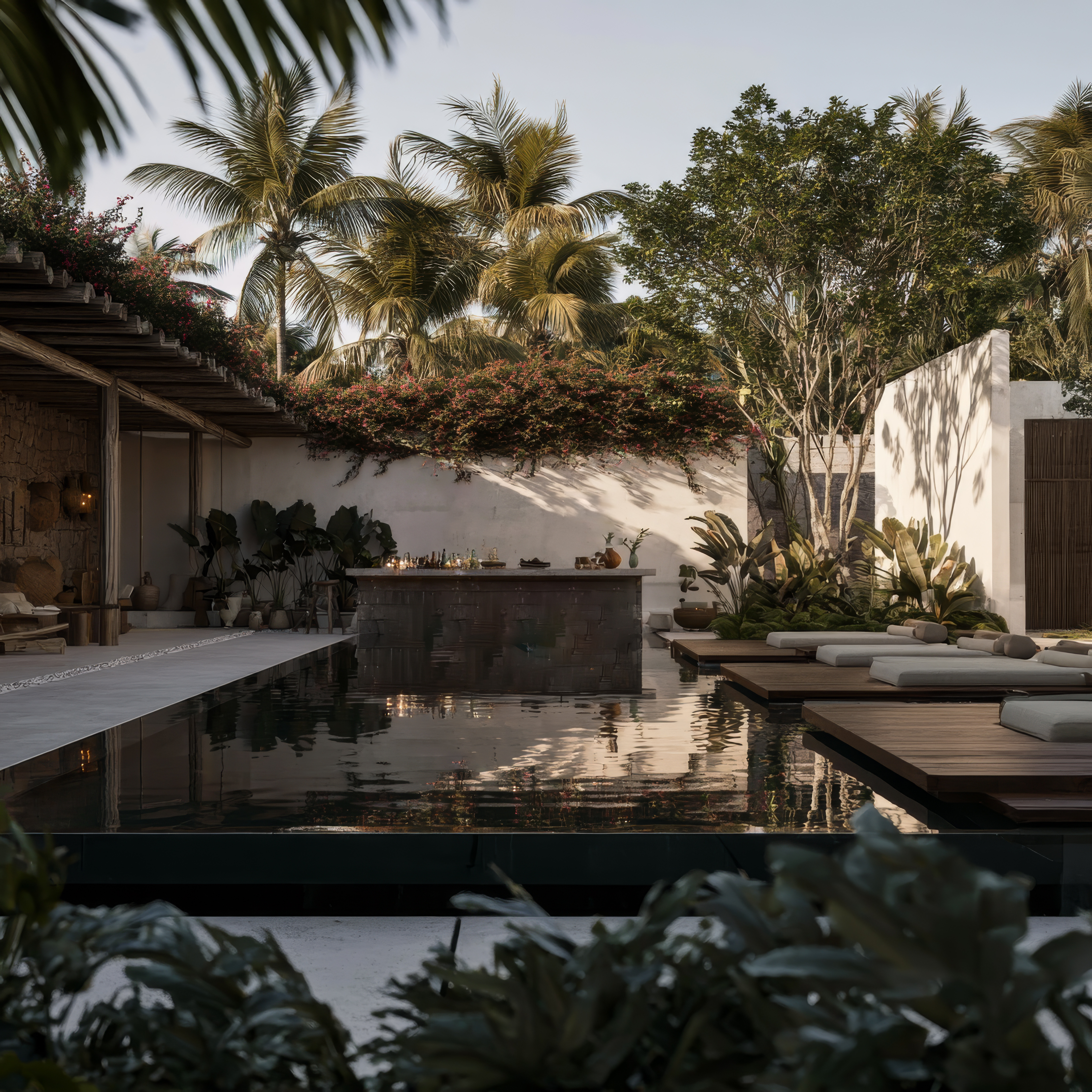 A Tropical Courtyard