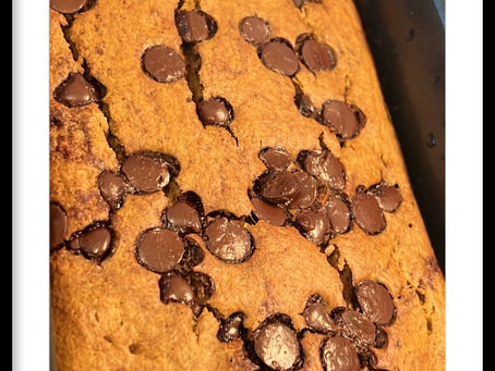 Healthy Choc Chip Pumpkin Bread