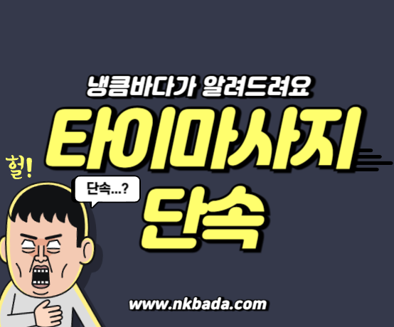 타이마사지 단속