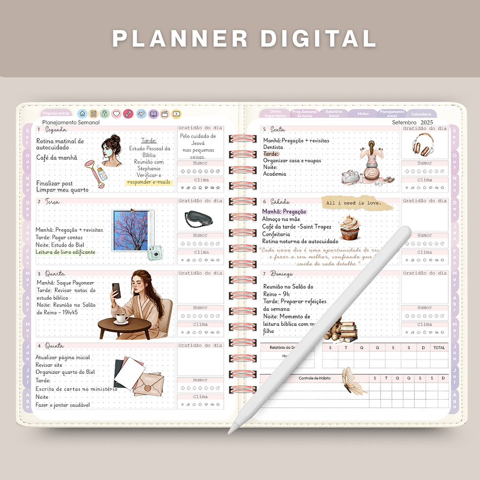 Miniature : Planner digital pioneira/publicadora ♥ 2025/2026