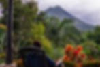 overlooking Arenal Volcano at Arenal Manoa Resort in Costa Rica, a romantic eco-resort perfect for honeymoons.