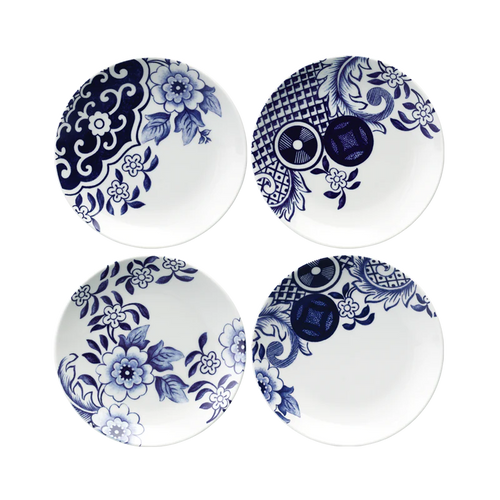  Willow 17.5cmプレート4枚セット WILLOW LOVE STORY SET OF 4 X 15CM SIDE PLATE (BLUE) | Loveramics Japan