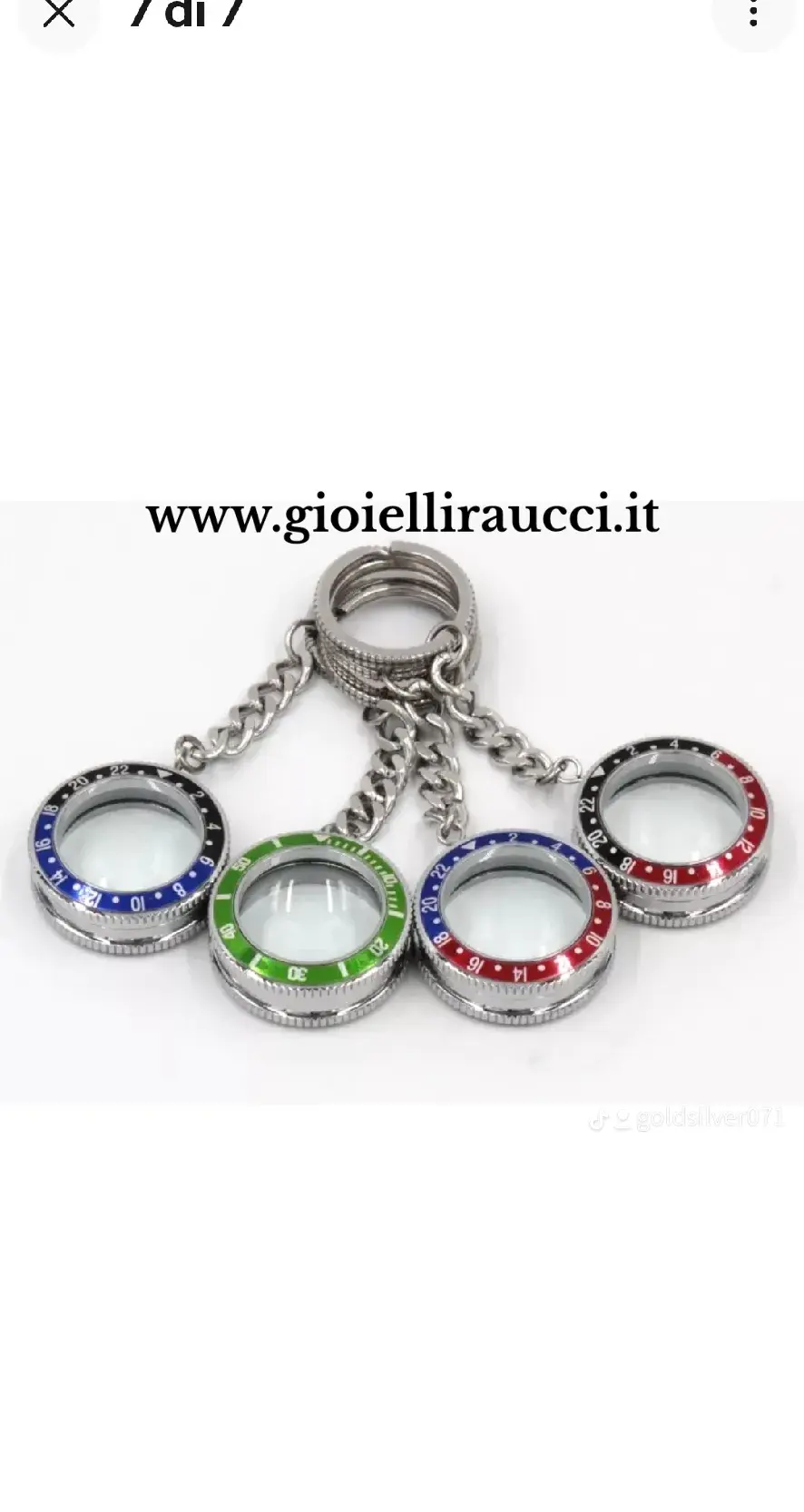 Miniatura: Portachiavi In Acciaio modello
GMT lente d'ingrandimento x2.5
Tribute Rolex