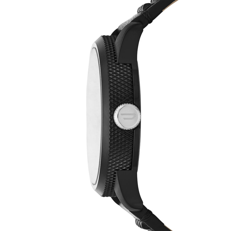 Miniatura: DIESEL RASP DZ1963 Uomo Vera Pelle Nero 46mm