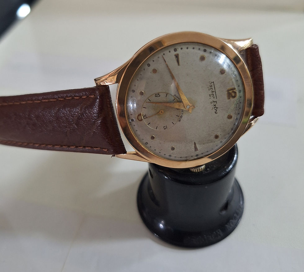 Miniatura: Fischer Extra Vintage Oro Rosa
Carica Manuale 36mm Piccoli
Secondi