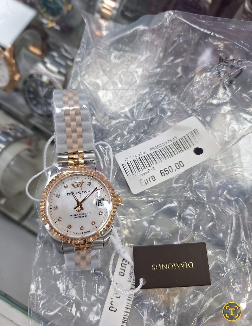 Philip Watch
Caribe diamonds
R8253597608 Donna acciao bicolore