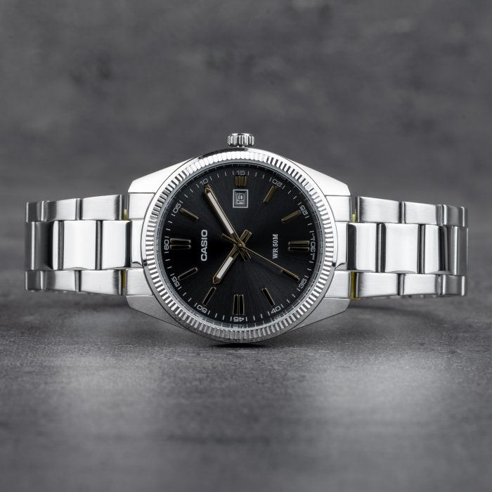 Miniatura: CASIO MTP-1302D-1A2VDF
OROLOGIO UOMO ACCIAIO NERO
ROSE' DATA 39mm