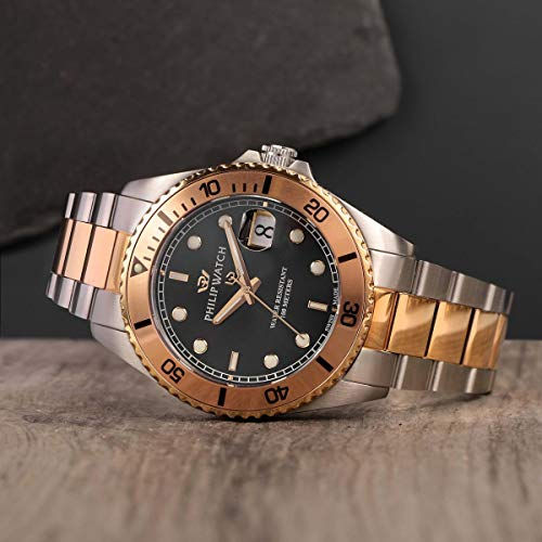 Miniatura: PHILIP WATCH CARIBE R8253597047 Uomo Acciaio Bicolor Rosè SWISS MADE