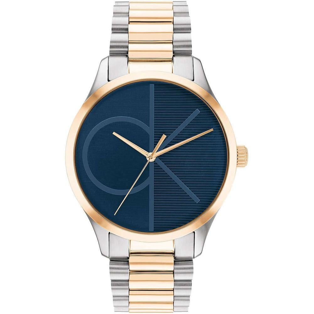 CALVIN KLEIN ICONIC 25200165 Bracciale Acciaio Bicolor Blu Rosè