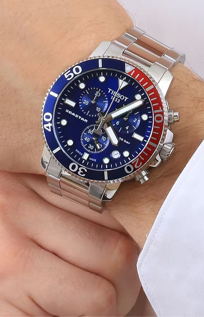 Miniatura: Tissot Seastar
1000 Cronografo Quadrante Blu
T1204171104103