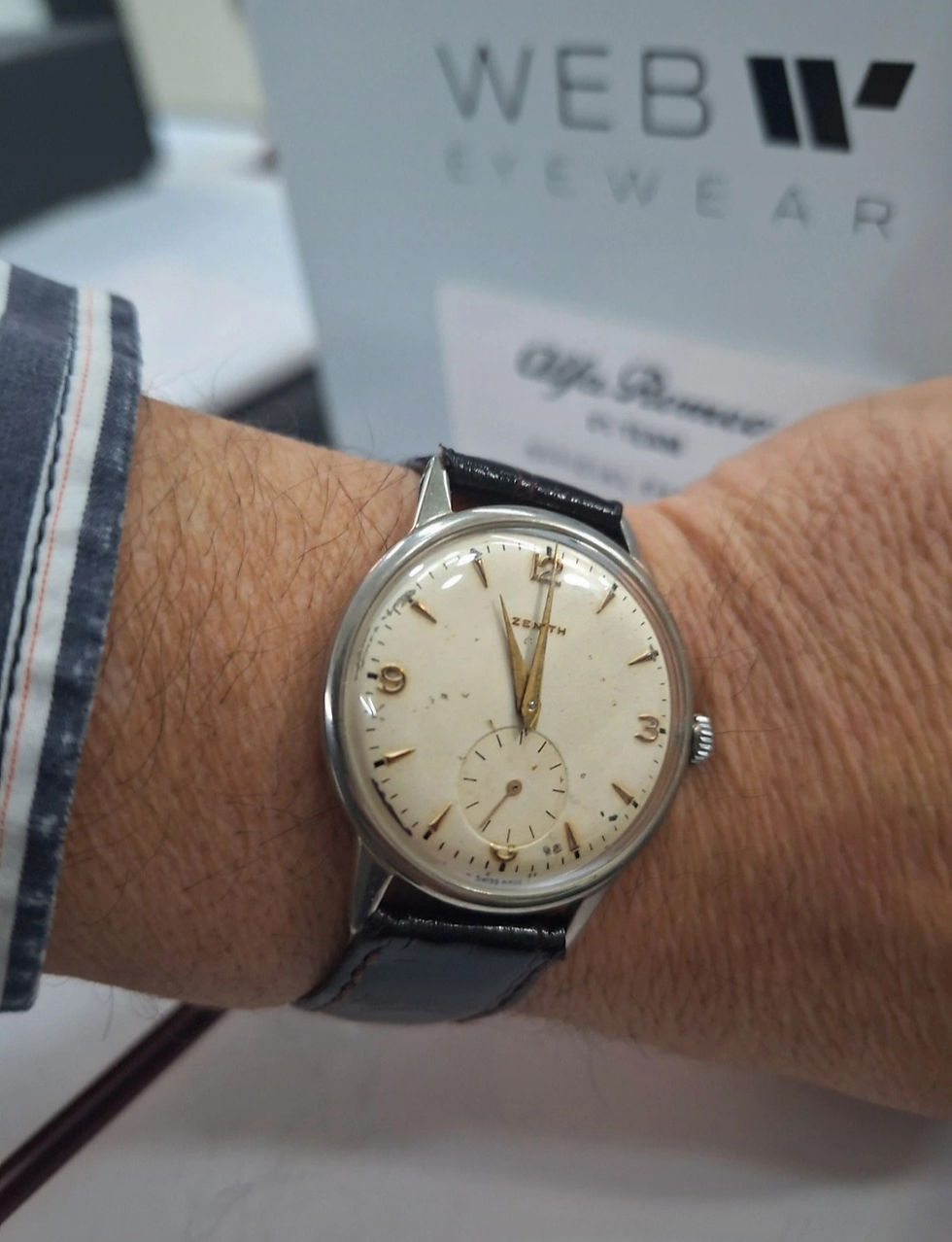 Miniatura: Orologio Zenith vintage
meccanico a carica manuale
acciaio 1941