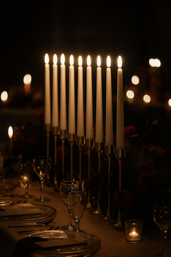 LED Ivory Tapered Candles