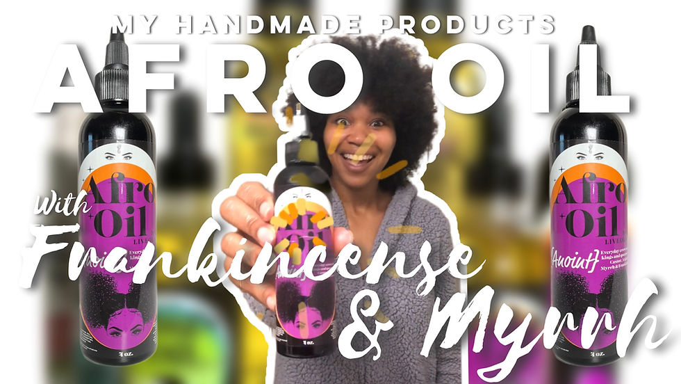 Thumbnail: AFRO OIL {Anoint} Hair Growth Oil with castor + argan + myrrh + frankincense