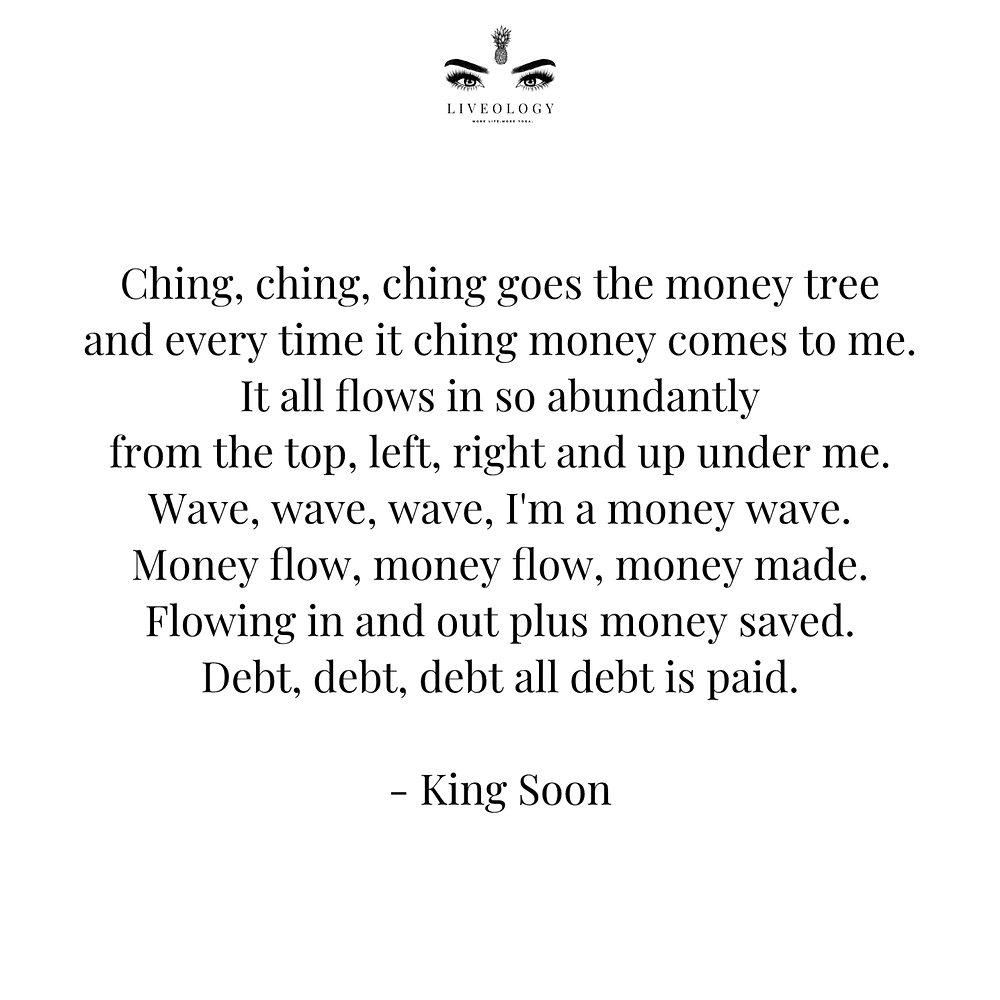 Money Mantra Ching, Ching, Ching Goes the Money Tree {Lyrics with Video} |  King Soon