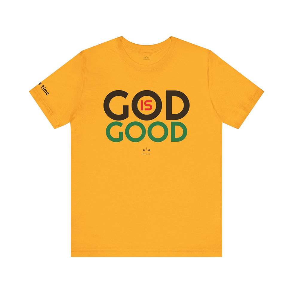 Thumbnail: God is Good All the Time Tee by Liveology® Afro Colors