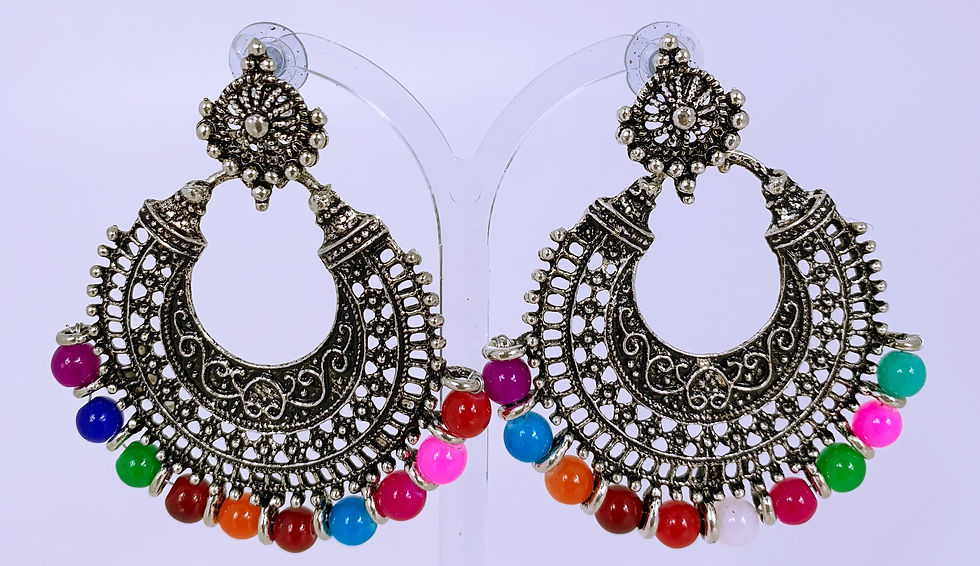 Multicolor Metallic Ohrringe