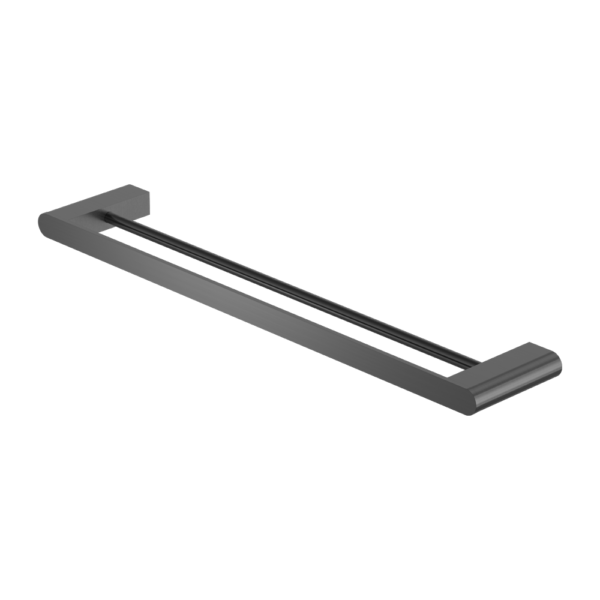 Thumbnail: Nero Bianca Double Towel Rail 600/800mm