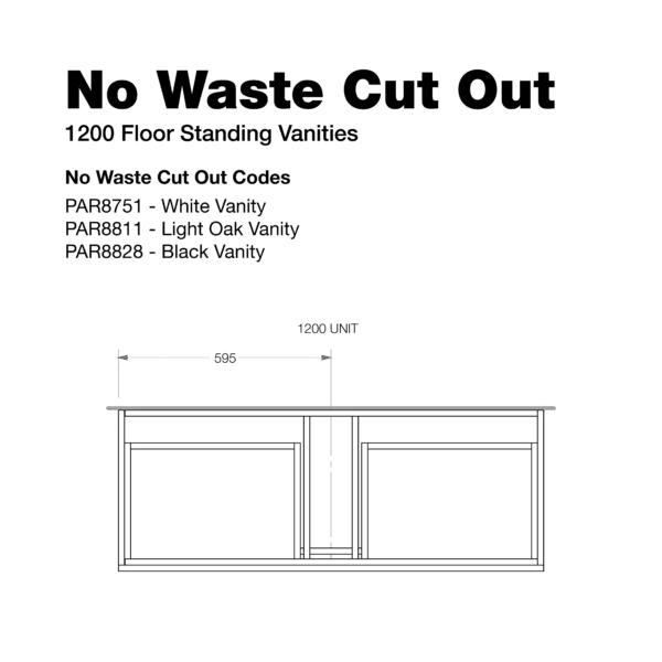 Thumbnail: Newline Velino 1200 Single Bowl Floor Standing Vanity