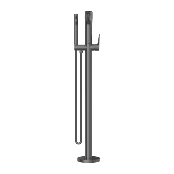 Thumbnail: Nero Bianca Freestanding Bath Mixer With Hand Shower