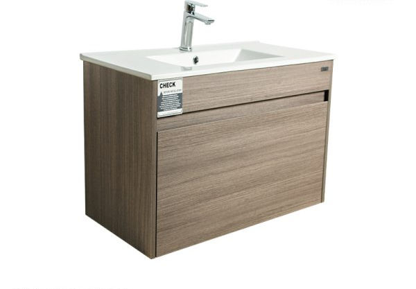 Thumbnail: Koios Wall Hung Vanity Rough Grey Oak