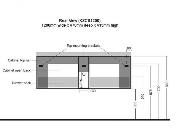 Thumbnail: Waterware Kzoao Wall Hung Vanity 1200mm