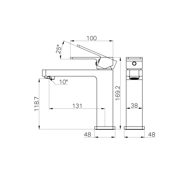 Thumbnail: Nero Celia Basin Mixer Builders Range All Pressure