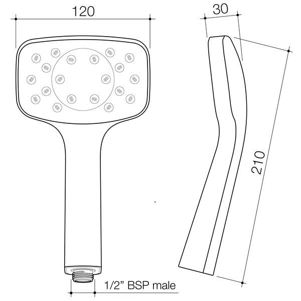 Thumbnail: Methven Waipori MK2 Satinjet Handset
