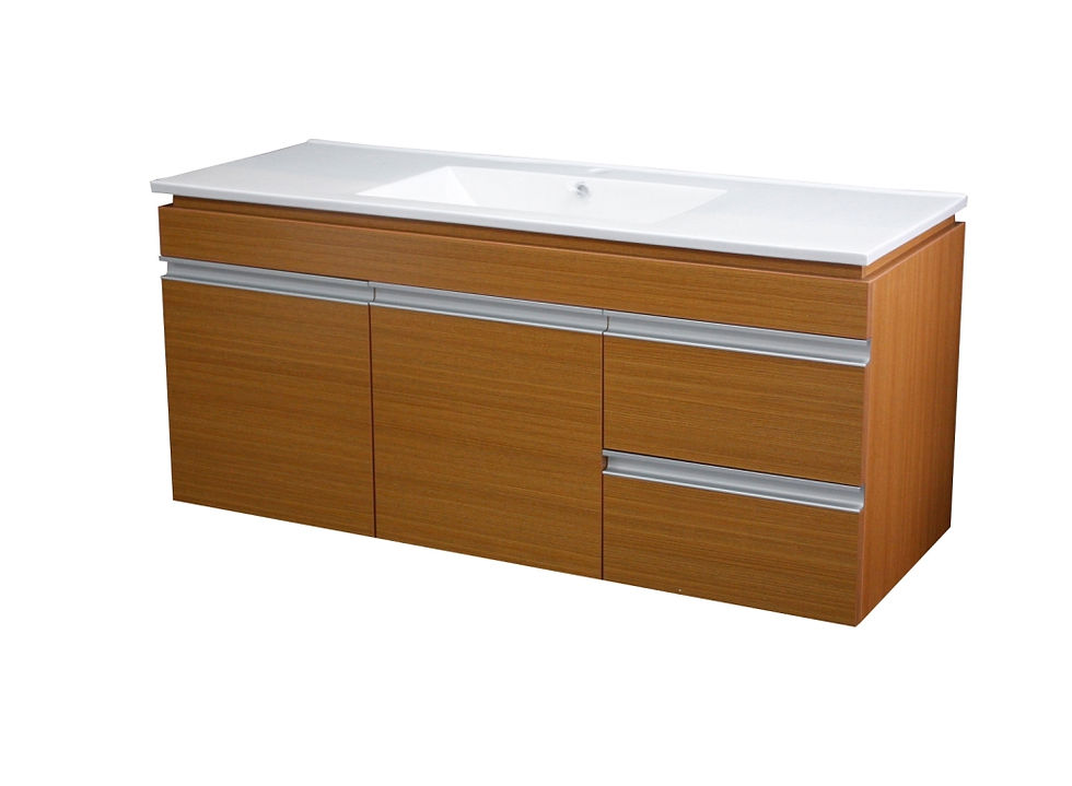 JHMCHJ1200S-A Wall Hung Vanity 1200mm Single Bowl Oak