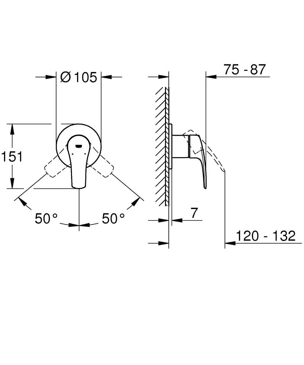 Thumbnail: Grohe Eurosmart New Shower Mixer Chrome