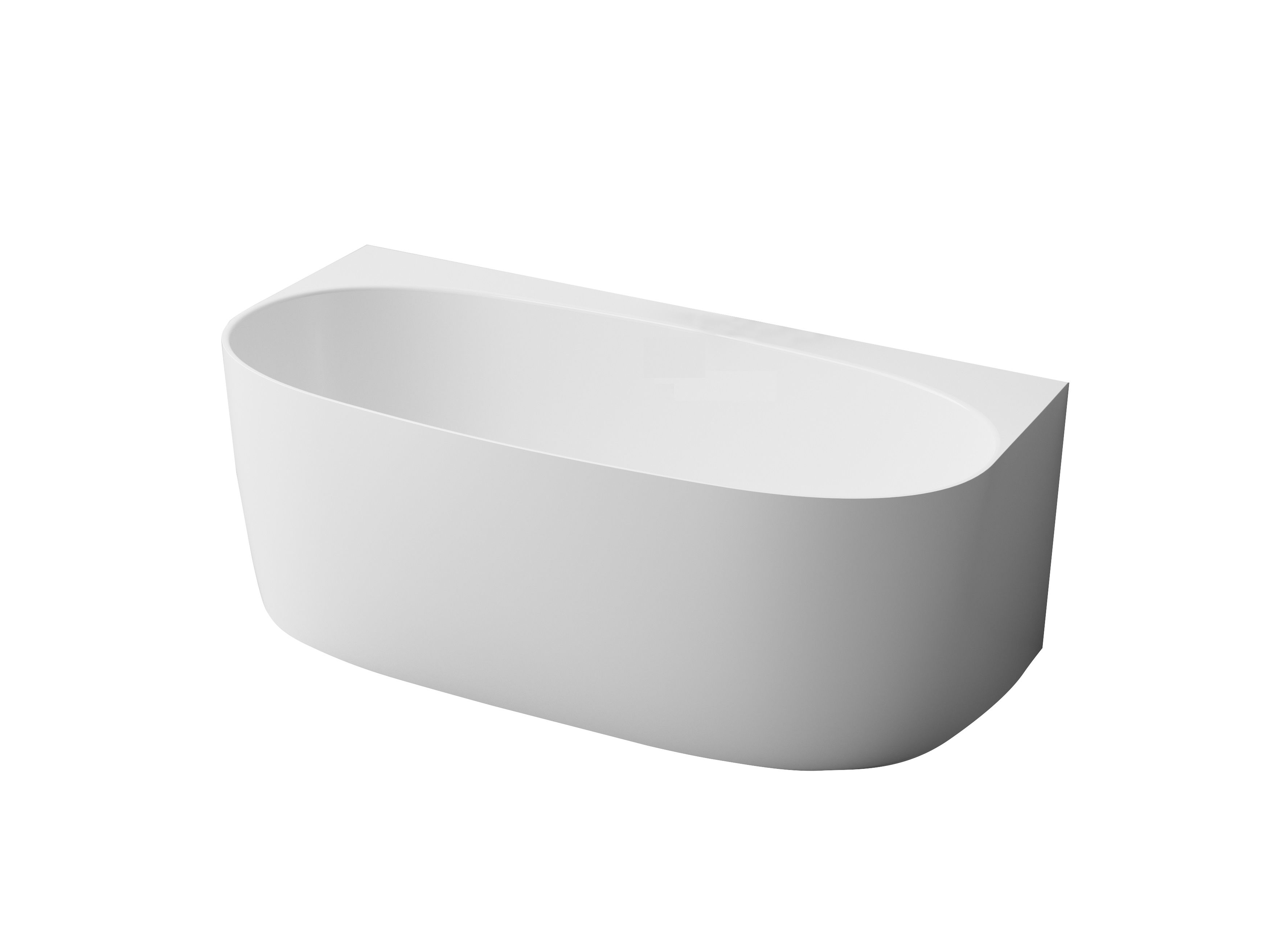 Newtech Spencer Back-to-Wall Bath 1580x860x580mm