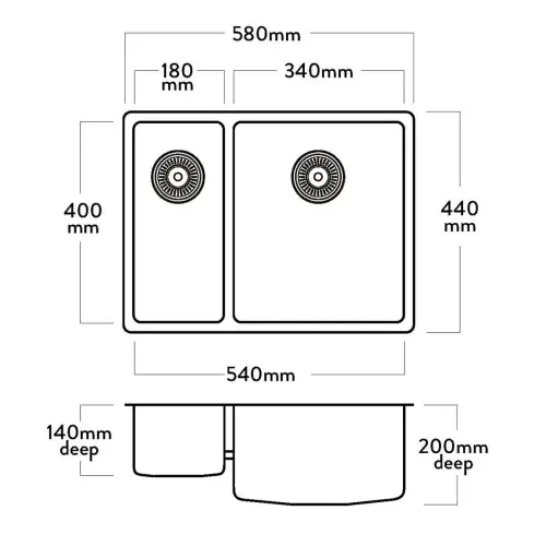Thumbnail: Mercer Pressato Bowl & 1/4 580x440x200mm