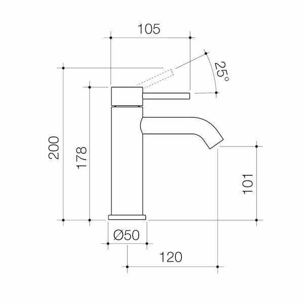 Thumbnail: Caroma Liano II Basin Mixer -All Pressure -Lead Free