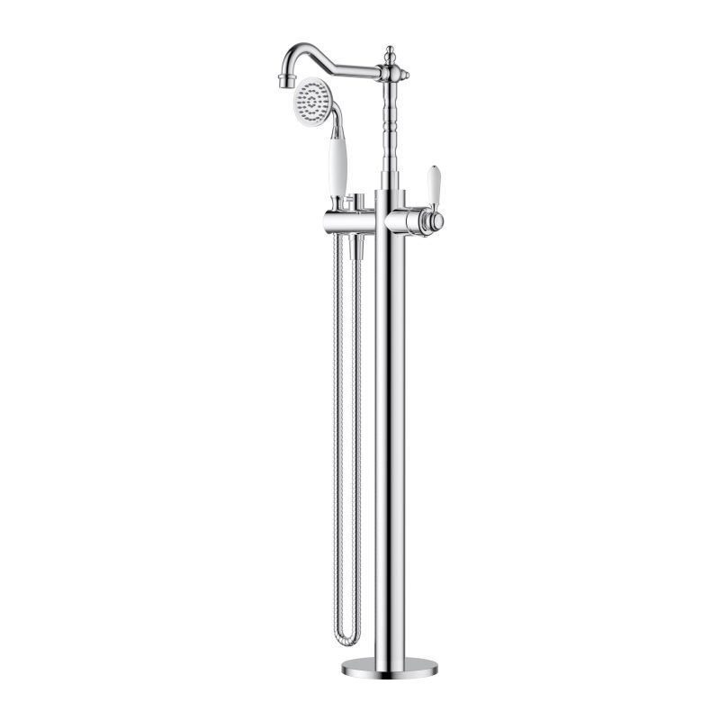 Thumbnail: Bordeaux Freestanding Bath Mixer with Hand Shower
