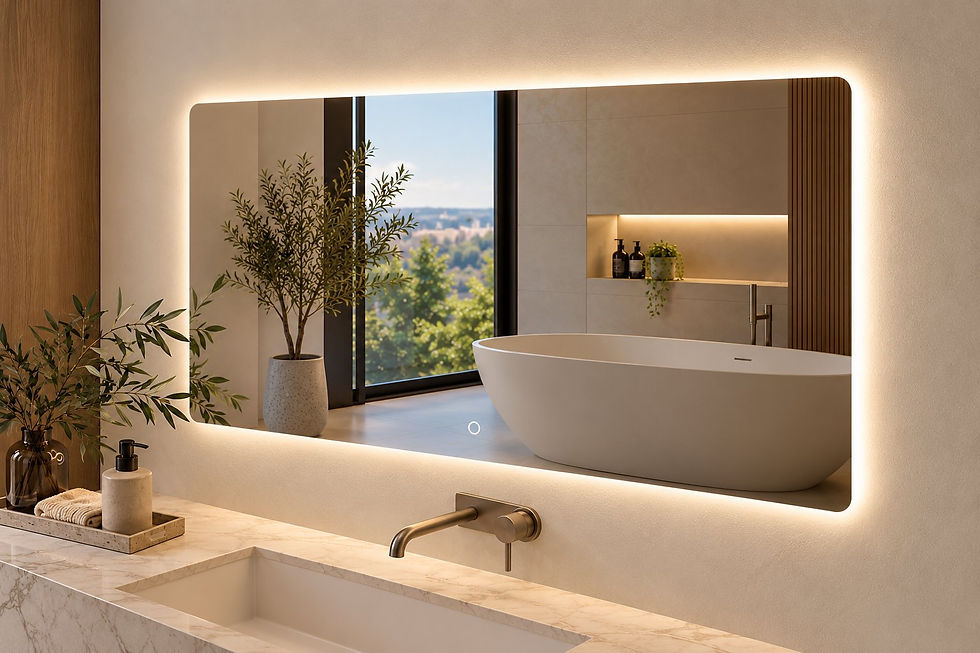 Thumbnail: Rivo Frameless Rectangular LED Backlit Mirror 1200x800