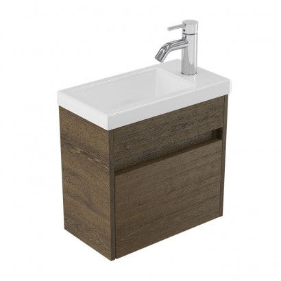 Elementi Novara Wall Vanity 440 With Polymarble Top