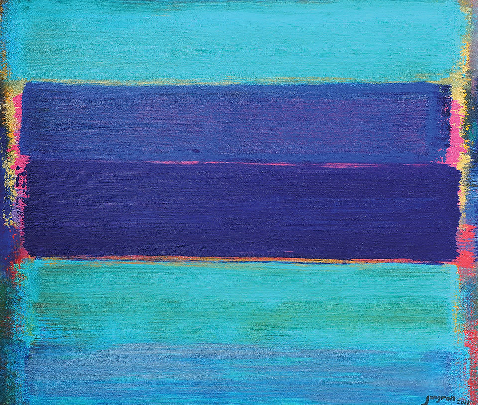 Colors Play Sweeping #121  acrylic on canvas, 143×169×4.jpg