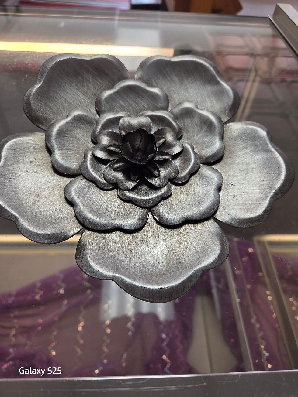 Thumbnail: Metal Garden Flower — Candle Holder, Bird Feeder, or Bird Bath