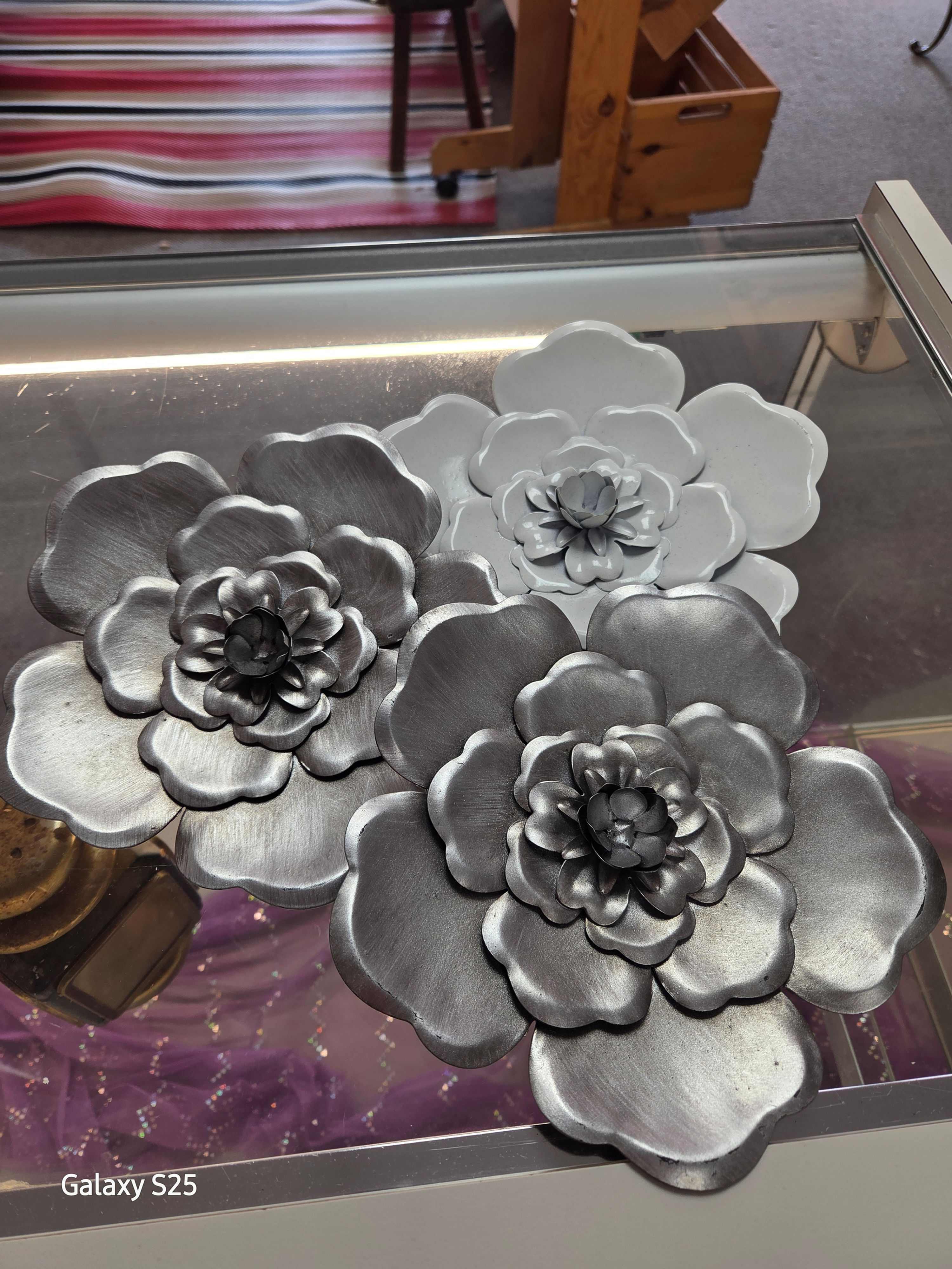 Metal Garden Flower — Candle Holder, Bird Feeder, or Bird Bath