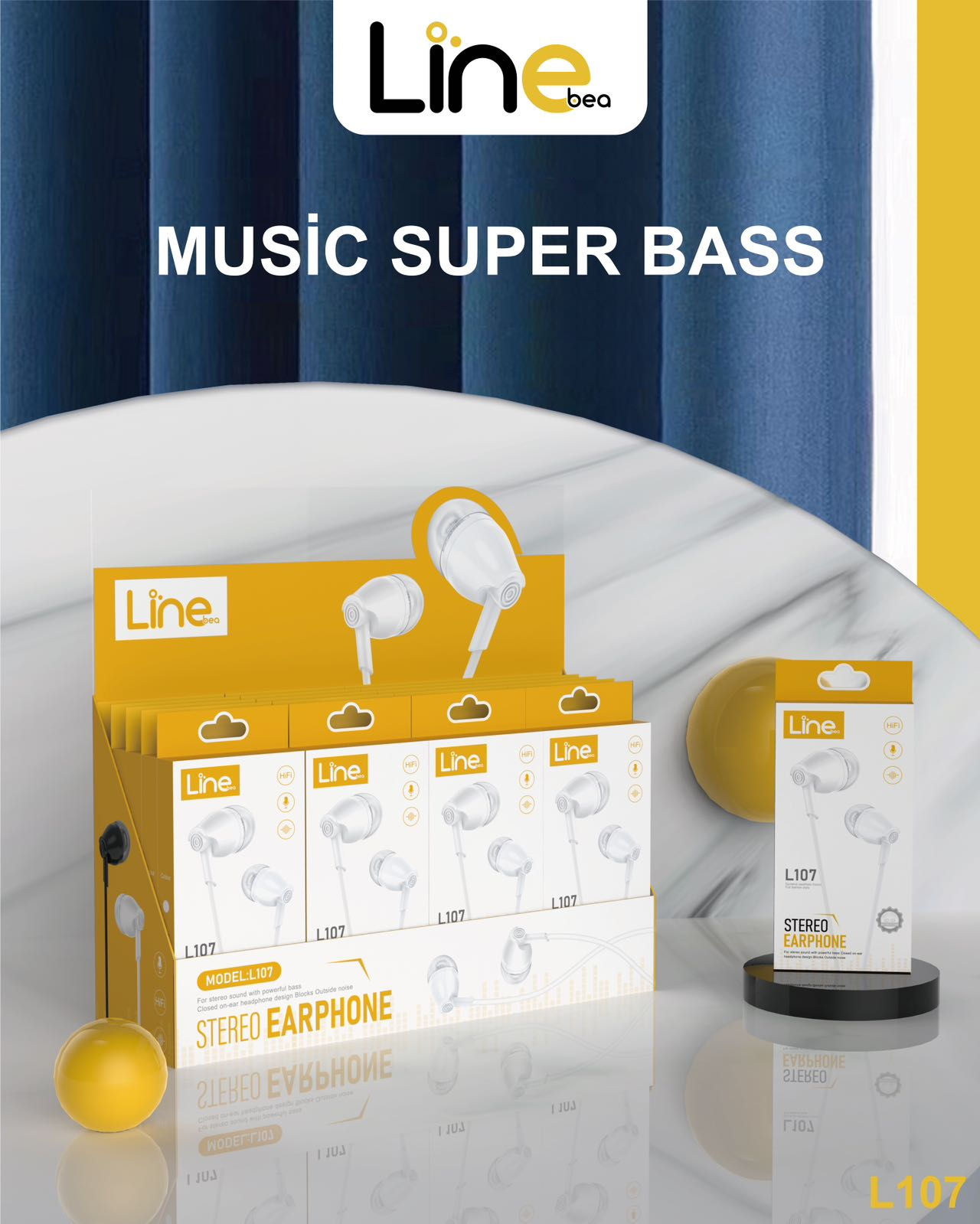 L-107 Kulak içi kulaklık