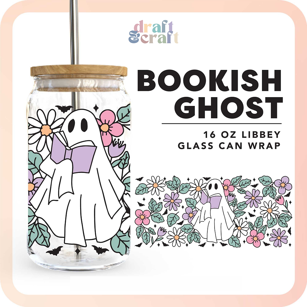 Bookish Girl Glass Cup: Clear 16oz
