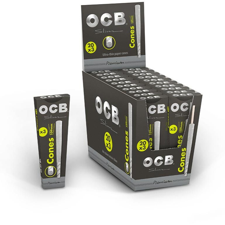OCB Premium slim cones 3-pack