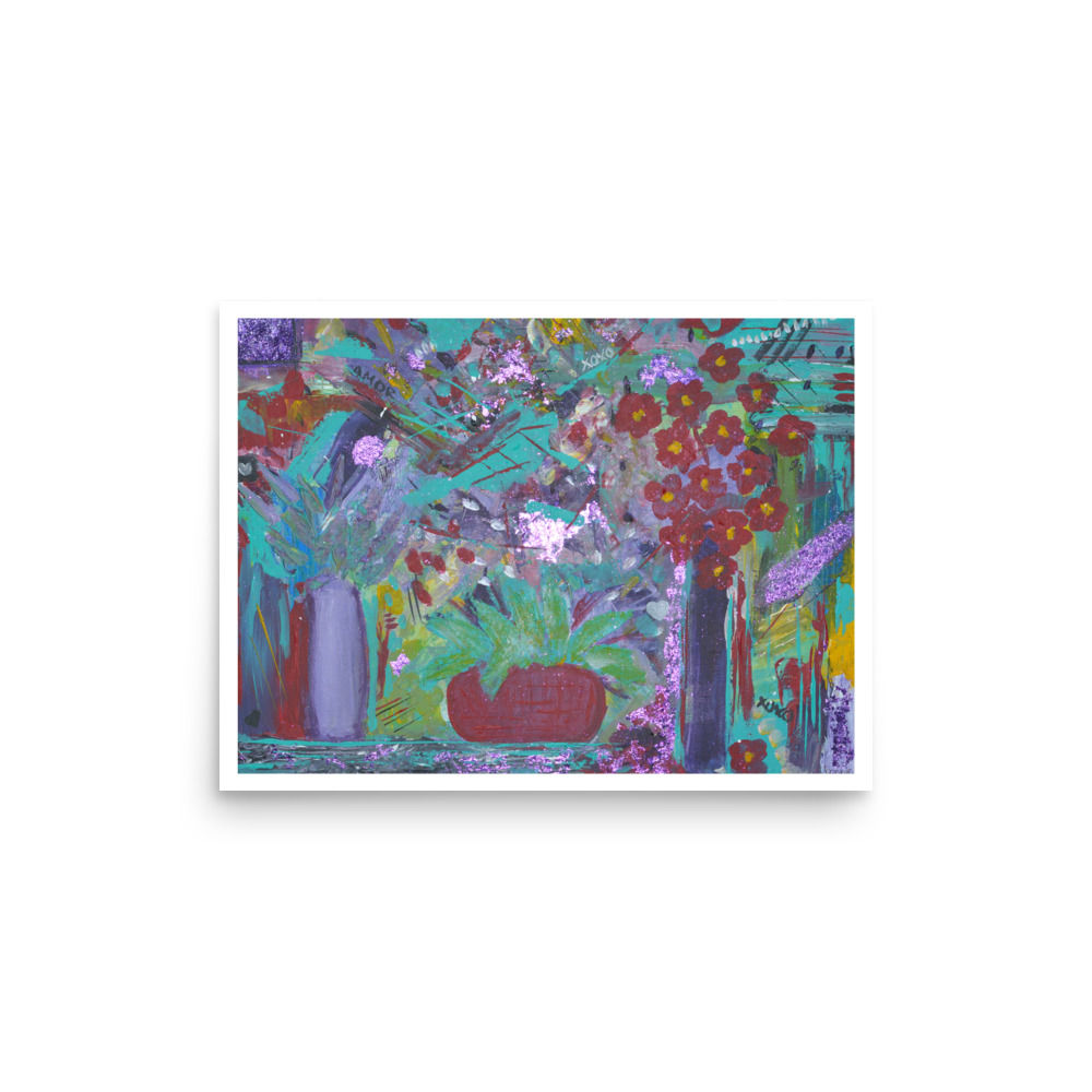 Neon Chaos abstract painting