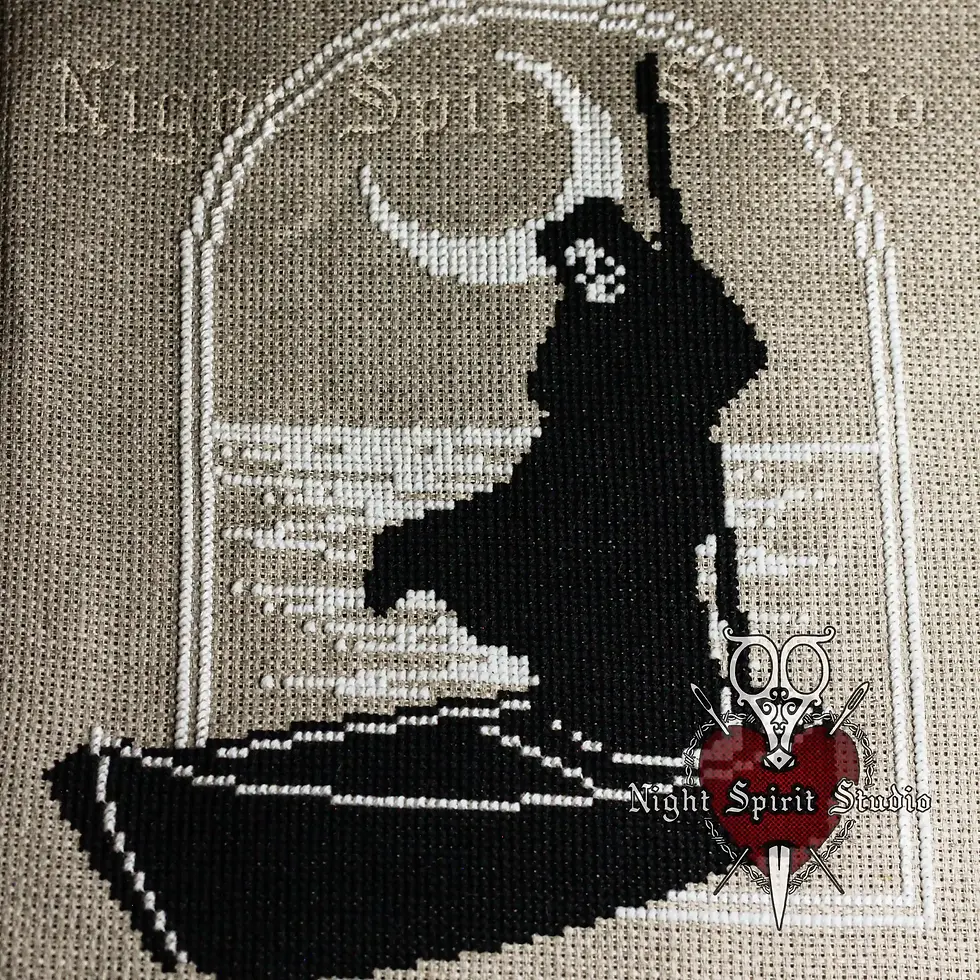 Thumbnail: Final Journey | Gothic Cross Stitch Pattern