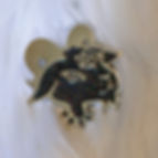 Thumbnail: Glittery Baphomet Pin | Black, Red, Pink
