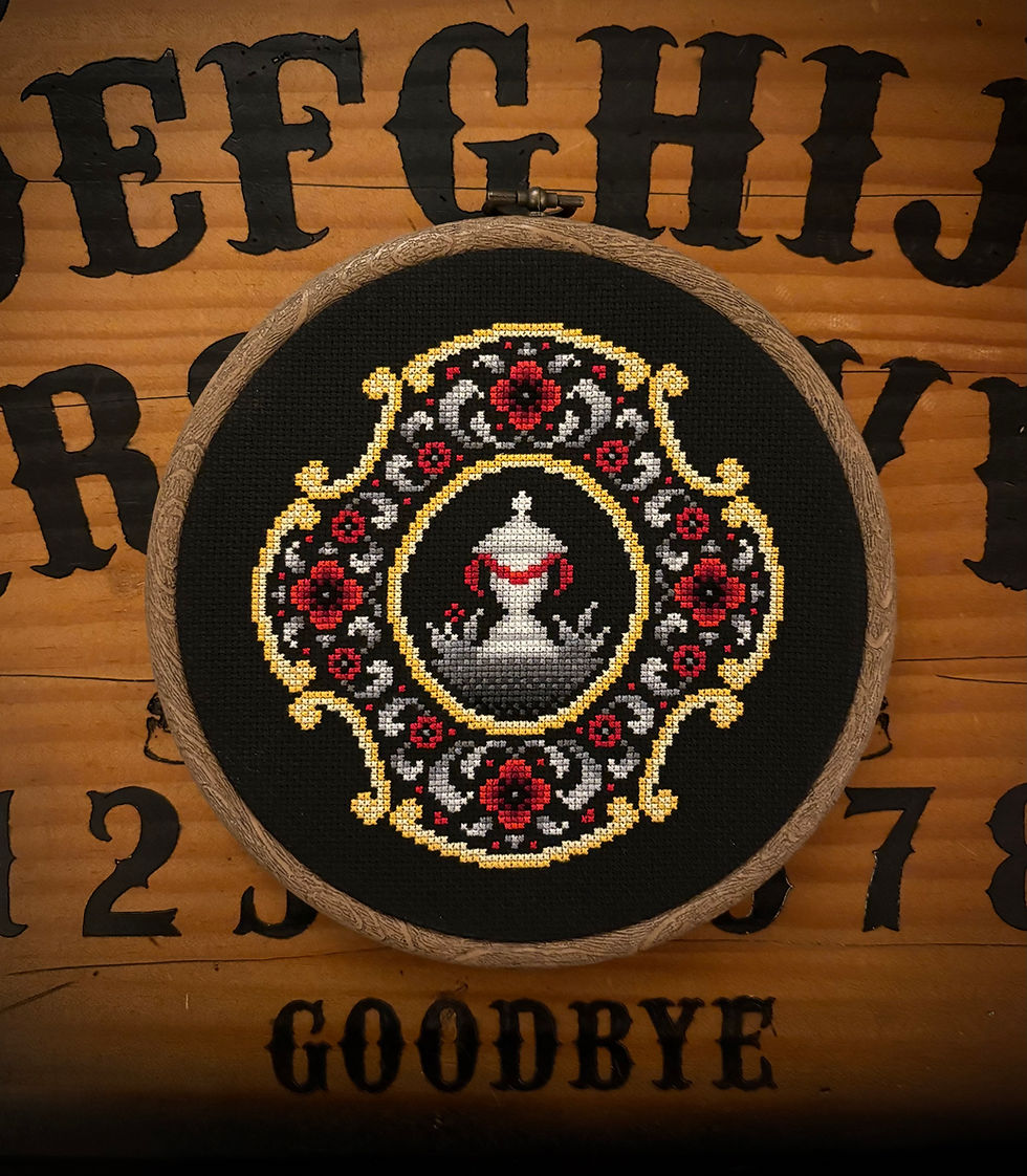 Thumbnail: Victorian Mourning | Cross Stitch Pattern